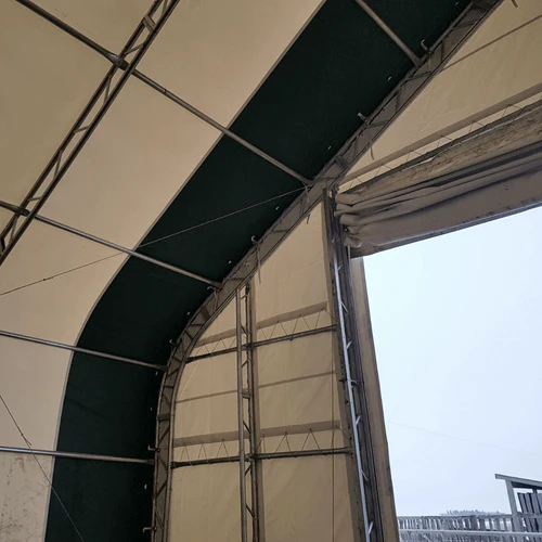 Cobertizo de almacenamiento de doble armazón L30’xL40’xH20′ – Robusto y versátil - Imagen 11