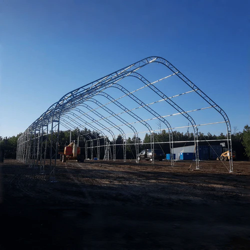 Cobertizo de almacenamiento de doble armazón L30’xL40’xH20′ – Robusto y versátil - Imagen 4