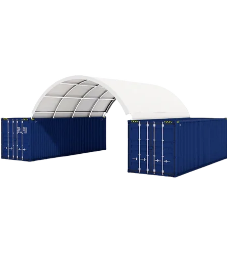 Galpón contenedor marítimo 20’x20′ – Robusto y asequible
