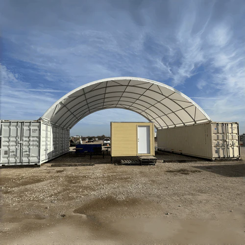 Cobertizo para contenedores marítimos 40’x40’x13′ – Robusto y versátil - Imagen 13