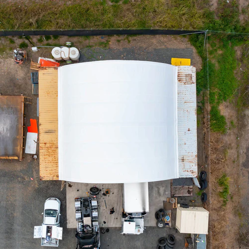 Cobertizo para contenedores marítimos 40’x40’x13′ – Robusto y versátil - Imagen 6