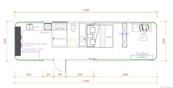 Casa cápsula E7, 36,8m2-Diseño compacto, 2 camas, máxima eficiencia - Imagen 5