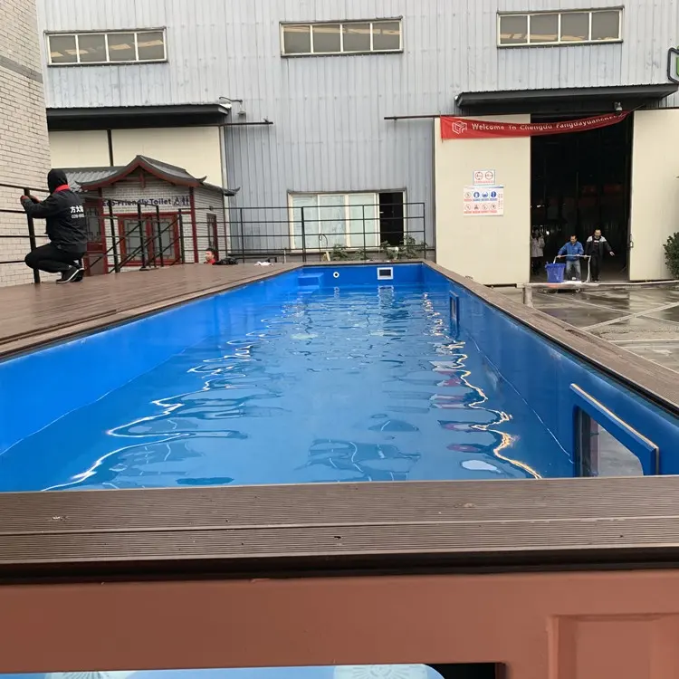 Contenedor de piscina SP02 de 11,8 m con revestimiento de fibra de vidrio - Imagen 2
